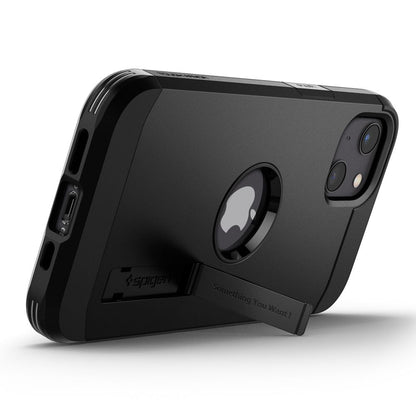 Husa pentru Apple iPhone 13, Spigen, Tough Armor, Neagra ACS03539