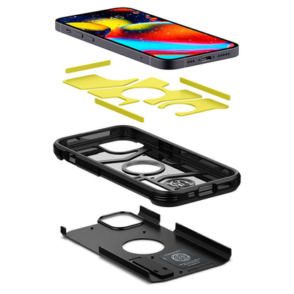 Husa pentru Apple iPhone 13, Spigen, Tough Armor, Neagra ACS03539