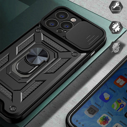 Husa pentru Apple iPhone 13, Techsuit, CamShield, Neagra