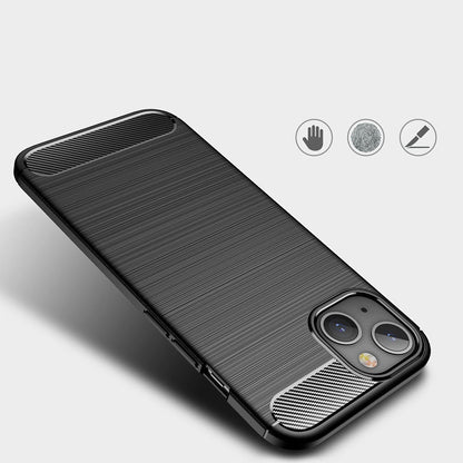 Husa pentru Apple iPhone 13, Techsuit, Carbon, Neagra