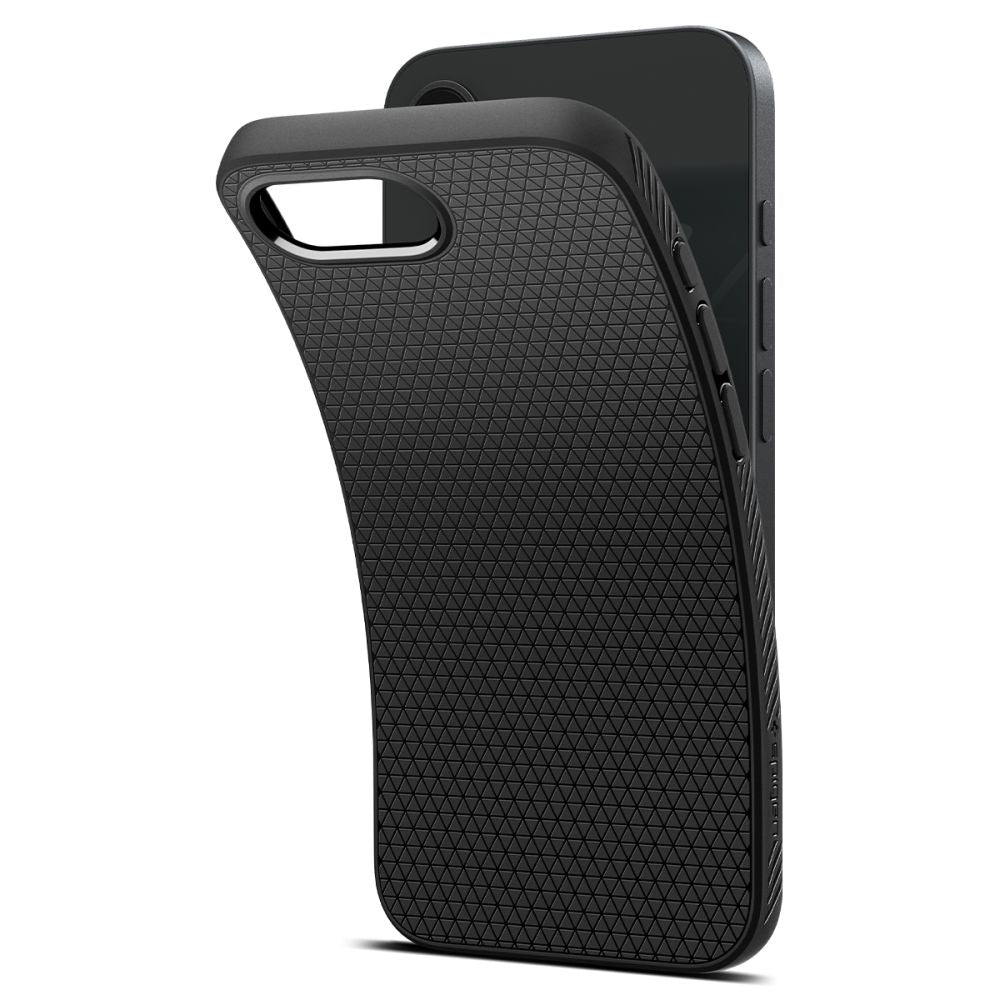 Husa pentru Apple iPhone 17e / 16e, Spigen, Liquid Air, Neagra ACS09161