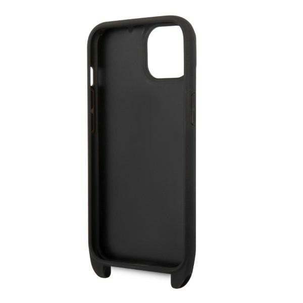 Husa pentru Apple iPhone 14, Karl Lagerfeld, Monogram Ikonik Karl, Neagra