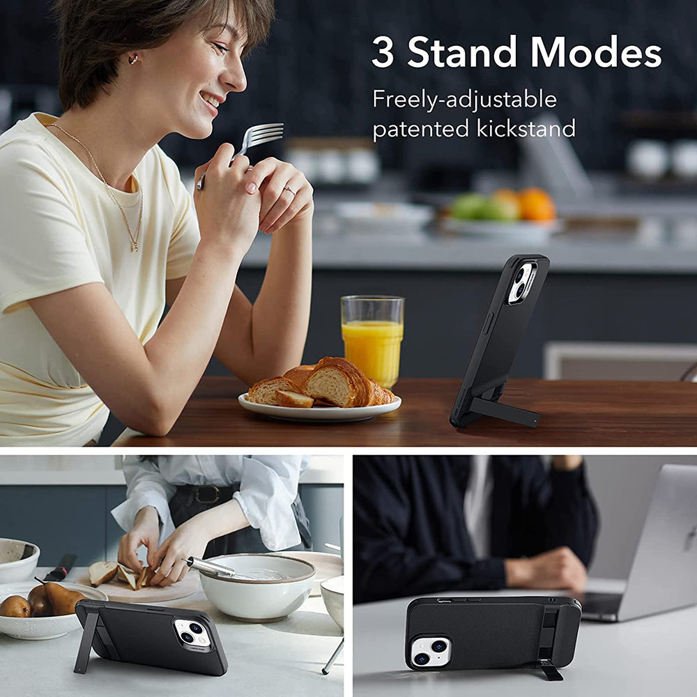 Husa pentru Apple iPhone 14 Plus, ESR, Air Shield Boost Kickstand, Neagra