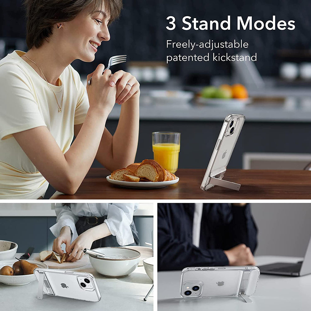 Husa pentru Apple iPhone 14 Plus, ESR, Air Shield Boost Kickstand, Transparenta