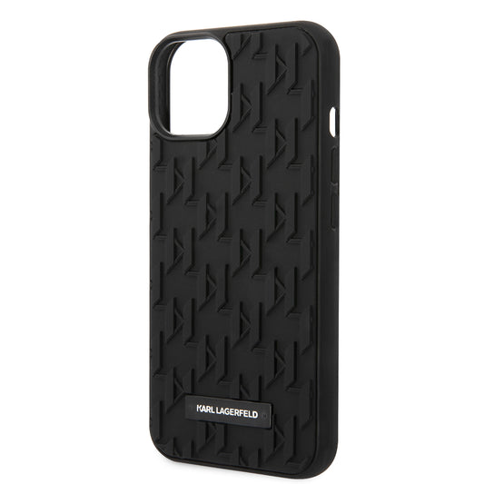 Husa pentru Apple iPhone 14 Plus, Karl Lagerfeld, 3D Monogram, Neagra