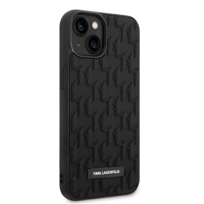 Husa pentru Apple iPhone 14 Plus, Karl Lagerfeld, 3D Monogram, Neagra