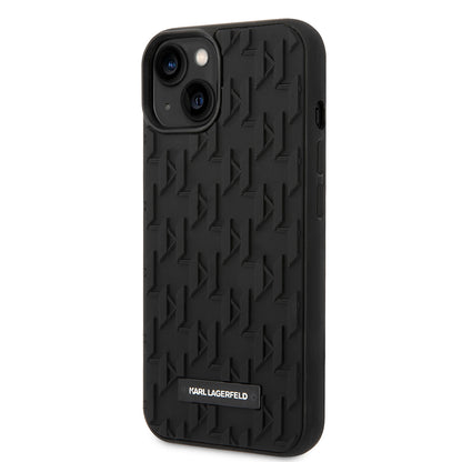 Husa pentru Apple iPhone 14 Plus, Karl Lagerfeld, 3D Monogram, Neagra