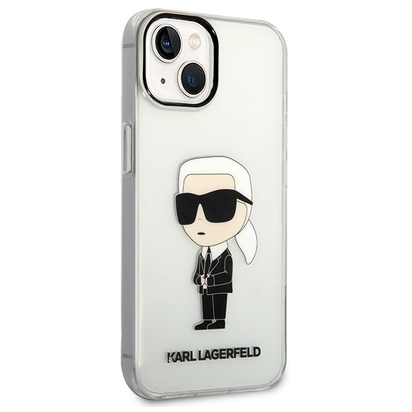 Husa pentru Apple iPhone 14 Plus, Karl Lagerfeld, Ikonik Karl, Transparenta