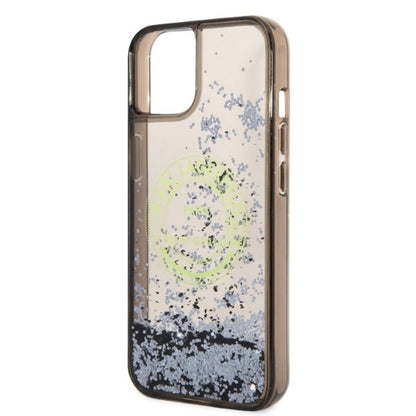 Husa pentru Apple iPhone 14 Plus, Karl Lagerfeld, Liquid Glitter RSG, Neagra