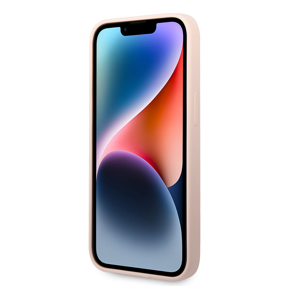 Husa pentru Apple iPhone 14 Plus, Karl Lagerfeld, Silicone Body Choupette, Roz