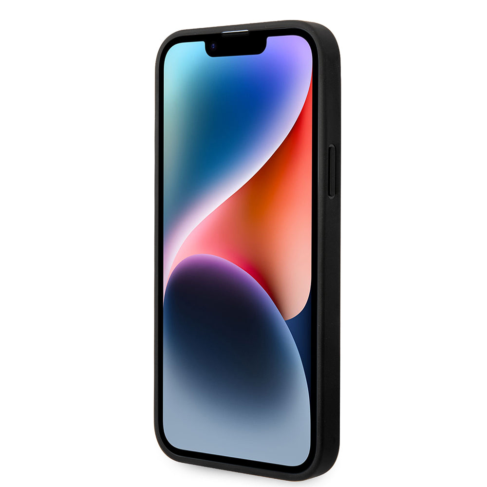 Husa pentru Apple iPhone 14 Plus, Karl Lagerfeld, Monogram Stripe, Maro