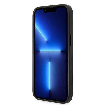 Husa pentru Apple iPhone 14 Plus, Karl Lagerfeld, Saffiano Choupette's Head, Neagra