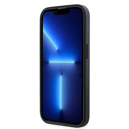 Husa pentru Apple iPhone 14 Pro, Karl Lagerfeld, Diagonal Quilted Script, Neagra