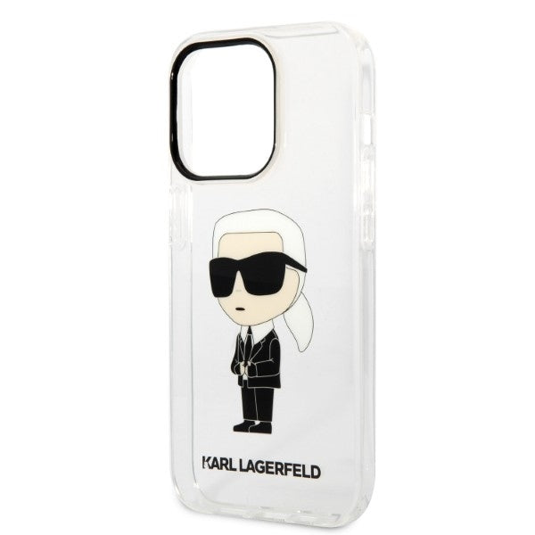 Husa pentru Apple iPhone 14 Pro, Karl Lagerfeld, IML Ikonik NFT, Transparenta