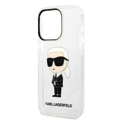 Husa pentru Apple iPhone 14 Pro, Karl Lagerfeld, IML Ikonik NFT, Transparenta