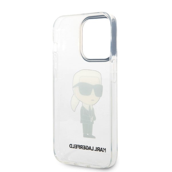 Husa pentru Apple iPhone 14 Pro, Karl Lagerfeld, IML Ikonik NFT, Transparenta