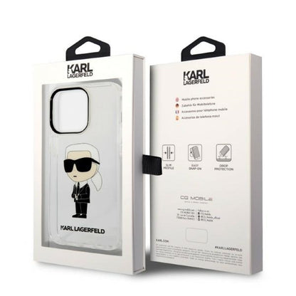 Husa pentru Apple iPhone 14 Pro, Karl Lagerfeld, IML Ikonik NFT, Transparenta