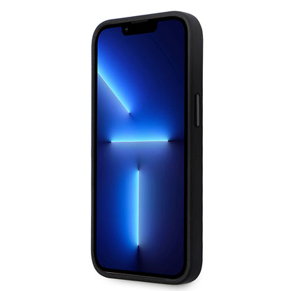 Husa pentru Apple iPhone 14 Pro, Karl Lagerfeld, Silicone Ikonik Karl Metal, Neagra