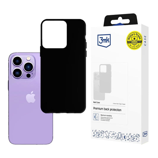 Husa pentru Apple iPhone 14 Pro Max, 3MK, Neagra Mata