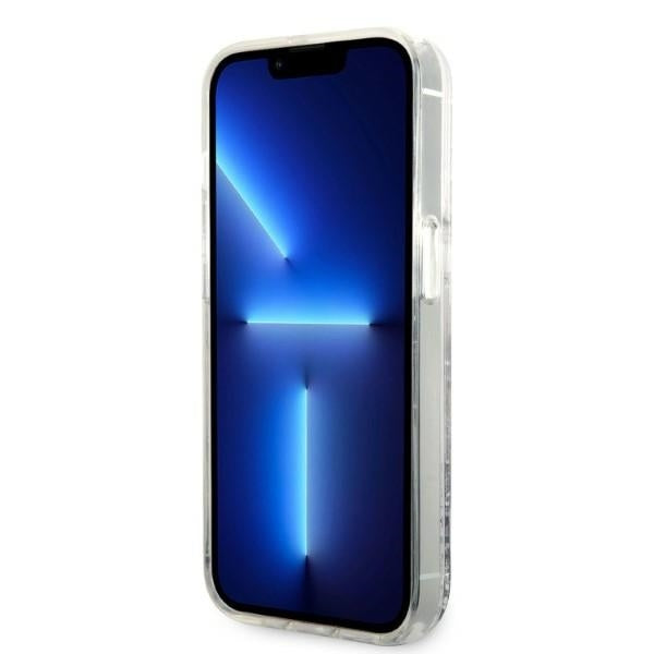 Husa pentru Apple iPhone 14 Pro Max, Karl Lagerfeld, Glitter Choupette's Head, Argintie