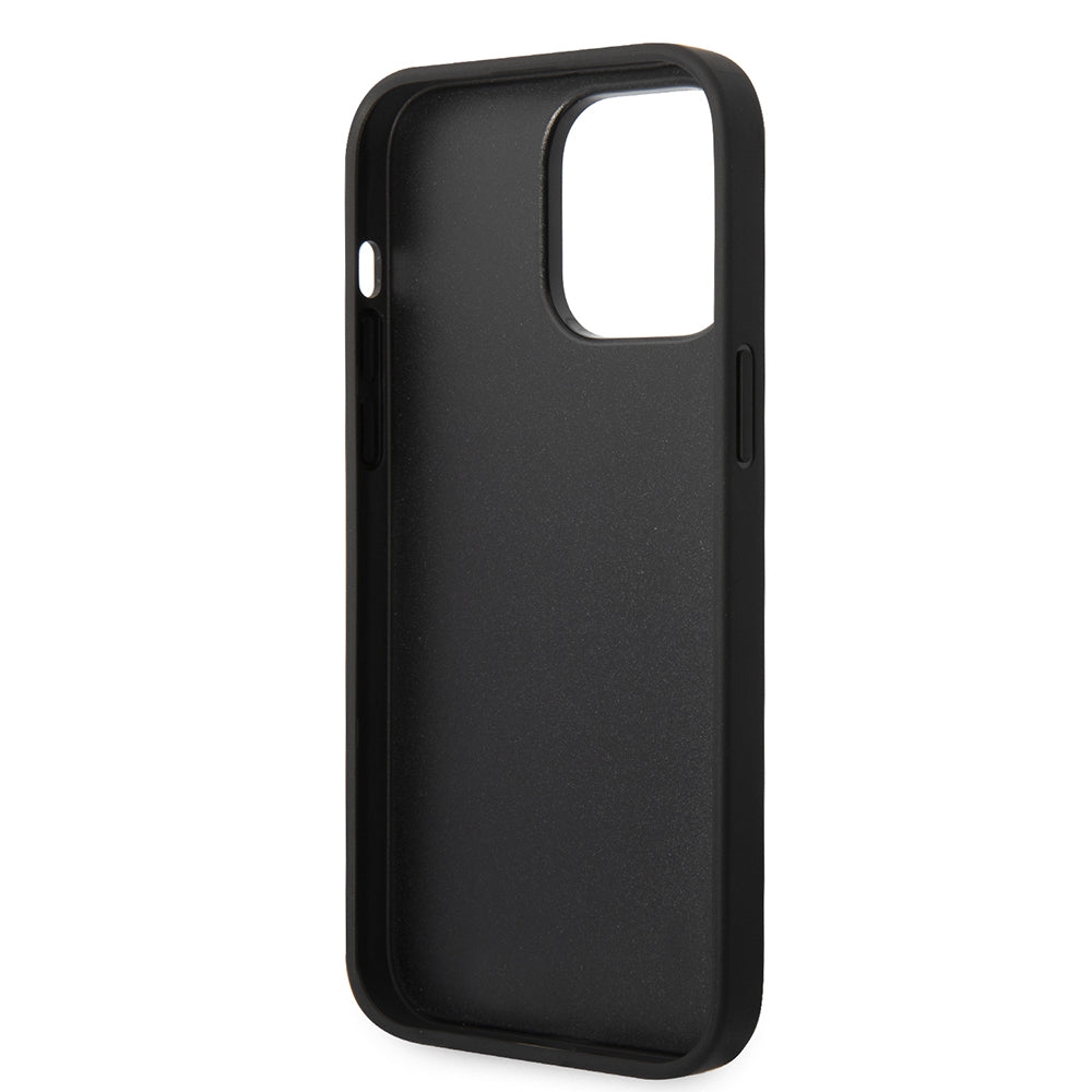 Husa pentru Apple iPhone 14 Pro Max, Karl Lagerfeld, Glitter Flakes Ikonik Karl, Argintie