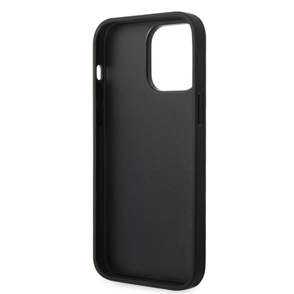 Husa pentru Apple iPhone 14 Pro Max, Karl Lagerfeld, Glitter Flakes Ikonik Karl, Argintie