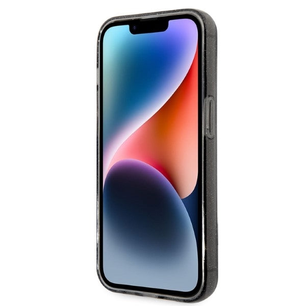 Husa pentru Apple iPhone 14 Pro Max, Karl Lagerfeld, Glitter Karl & Choupette, Neagra