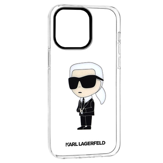 Husa pentru Apple iPhone 14 Pro Max, Karl Lagerfeld, Ikonik Karl, Transparenta