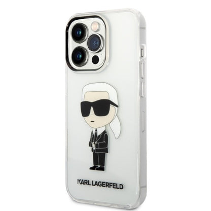 Husa pentru Apple iPhone 14 Pro Max, Karl Lagerfeld, Ikonik Karl, Transparenta