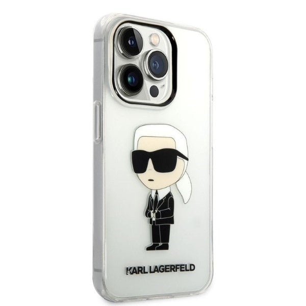 Husa pentru Apple iPhone 14 Pro Max, Karl Lagerfeld, Ikonik Karl, Transparenta