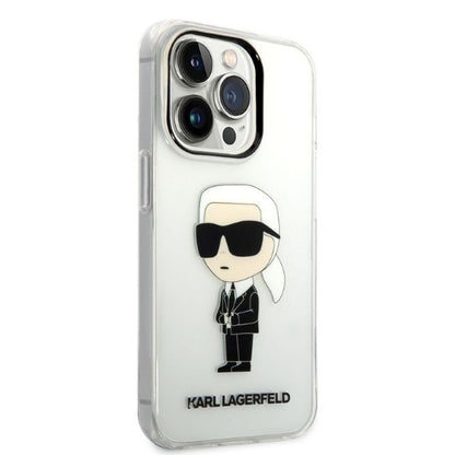 Husa pentru Apple iPhone 14 Pro Max, Karl Lagerfeld, Ikonik Karl, Transparenta