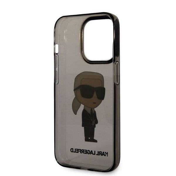 Husa pentru Apple iPhone 14 Pro Max, Karl Lagerfeld, IML Ikonik NFT, Neagra