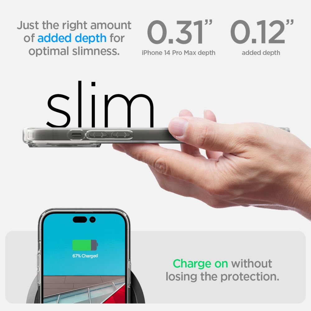 Husa pentru Apple iPhone 14 Pro Max, Spigen, Ultra Hybrid, Transparenta ACS04816