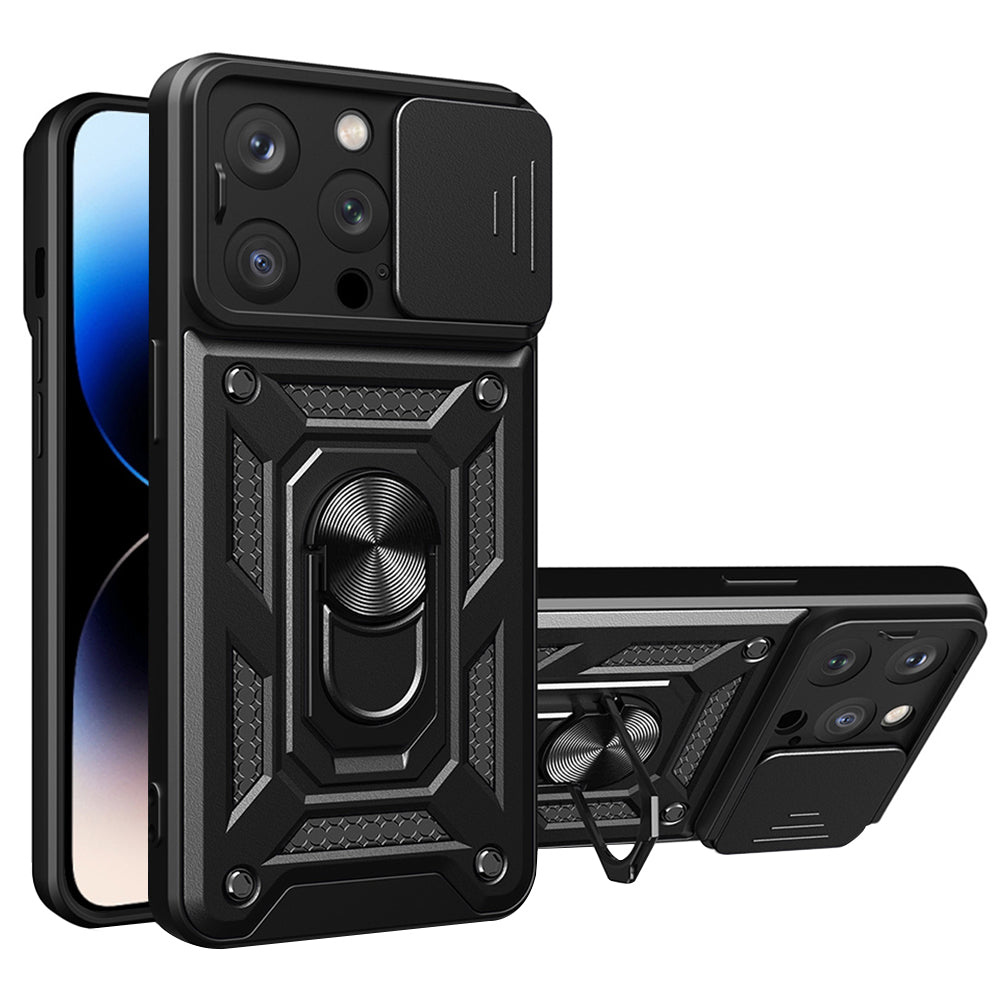 Husa pentru Apple iPhone 14 Pro Max, Techsuit, CamShield, Neagra