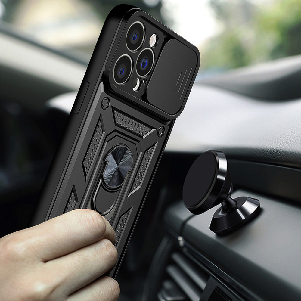 Husa pentru Apple iPhone 14 Pro Max, Techsuit, CamShield, Neagra