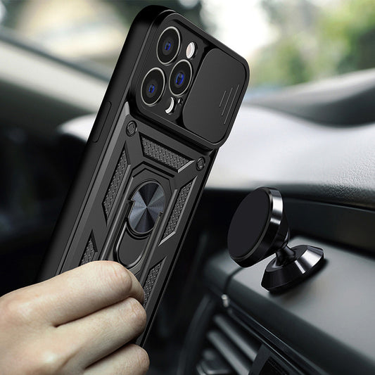 Husa pentru Apple iPhone 14 Pro Max, Techsuit, CamShield, Neagra