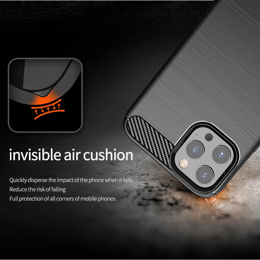 Husa pentru Apple iPhone 14 Pro Max, Techsuit, Carbon, Neagra
