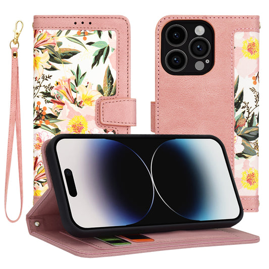 Husa pentru Apple iPhone 14 Pro, Techsuit, FlipCraft, Roz