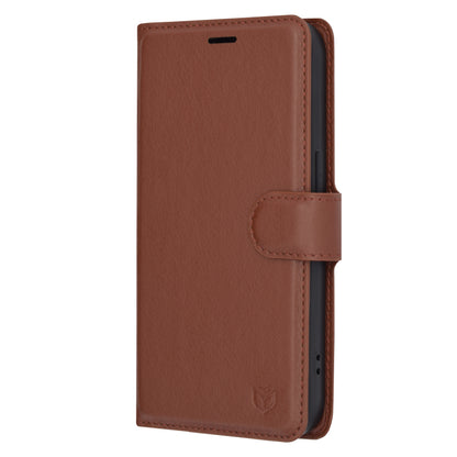 Husa pentru Apple iPhone 14 Pro, Techsuit, Leather Folio, Maro