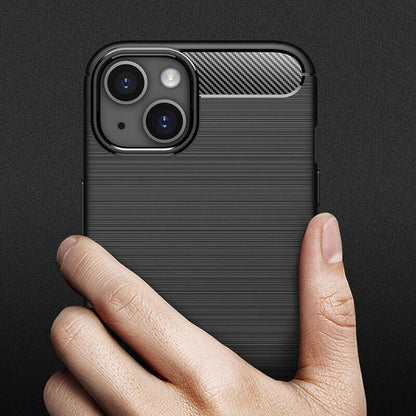 Husa pentru Apple iPhone 14, Techsuit, Carbon, Neagra