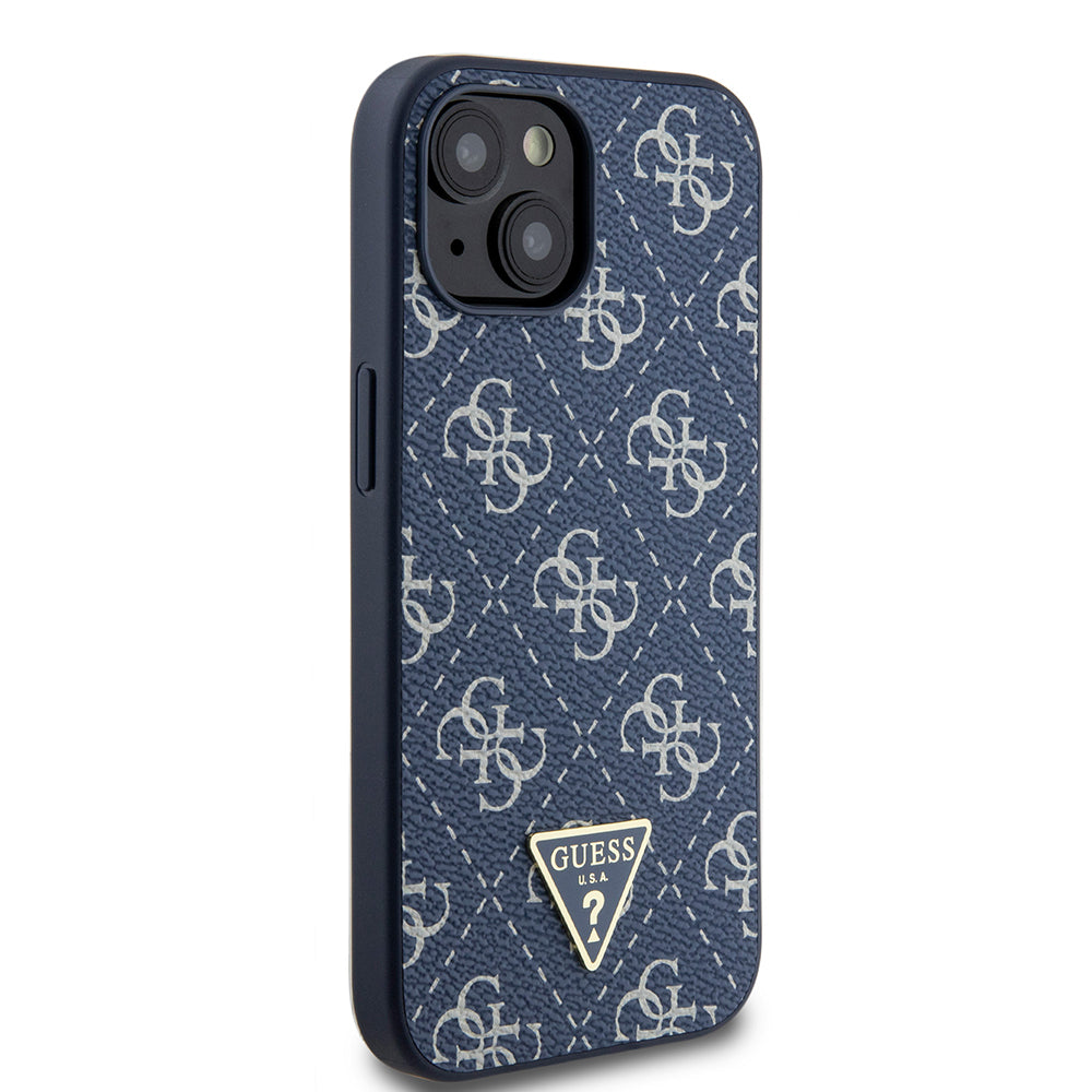 Husa pentru Apple iPhone 15, Guess, 4G Triangle Logo, Albastra