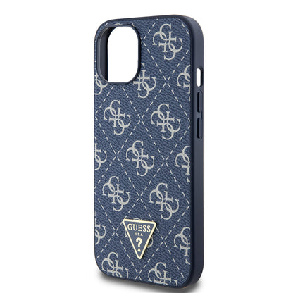 Husa pentru Apple iPhone 15, Guess, 4G Triangle Logo, Albastra