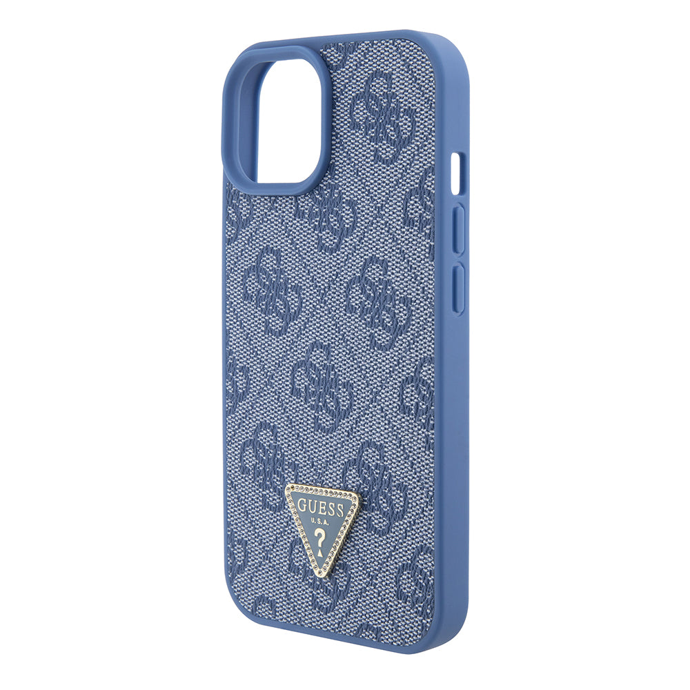 Husa pentru Apple iPhone 15, Guess, Crossbody 4G Metal Logo, Albastra