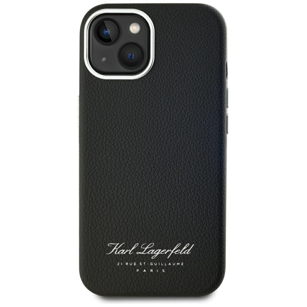 Husa pentru Apple iPhone 15, Karl Lagerfeld, RSG, Neagra