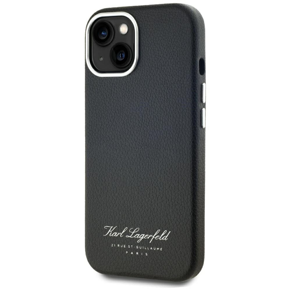 Husa pentru Apple iPhone 15, Karl Lagerfeld, RSG, Neagra