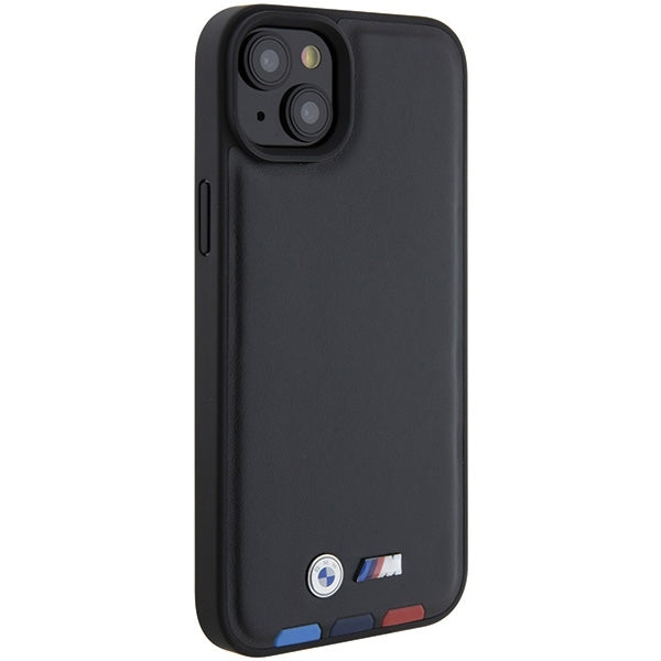 Husa pentru Apple iPhone 15 Plus, BMW, Stamp Tricolor, Neagra