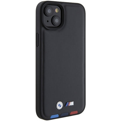 Husa pentru Apple iPhone 15 Plus, BMW, Stamp Tricolor, Neagra