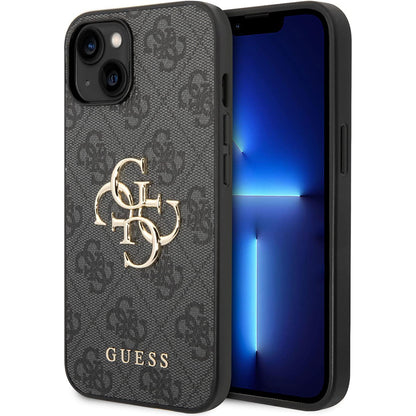 Husa pentru Apple iPhone 15 Plus, Guess, 4G Big Logo, Gri