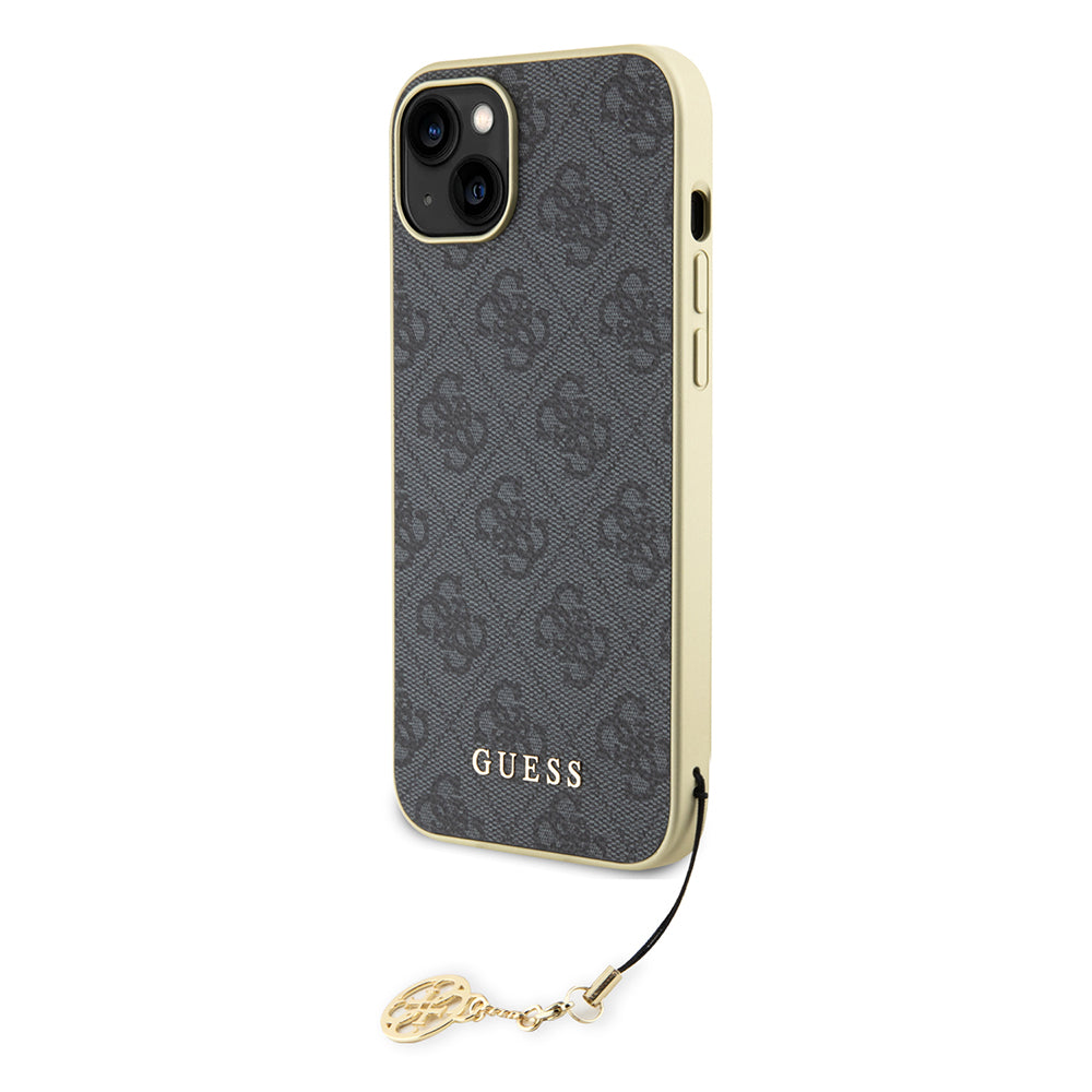Husa pentru Apple iPhone 15 Plus, Guess, 4G Charm, Gri