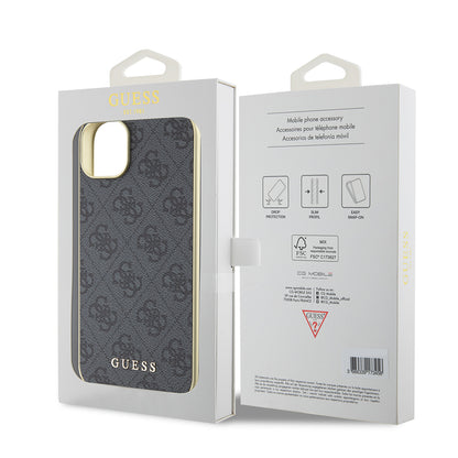 Husa pentru Apple iPhone 15 Plus, Guess, 4G Charm, Gri